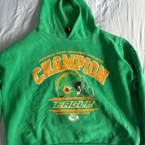 Edikted Green Sports Hoodie